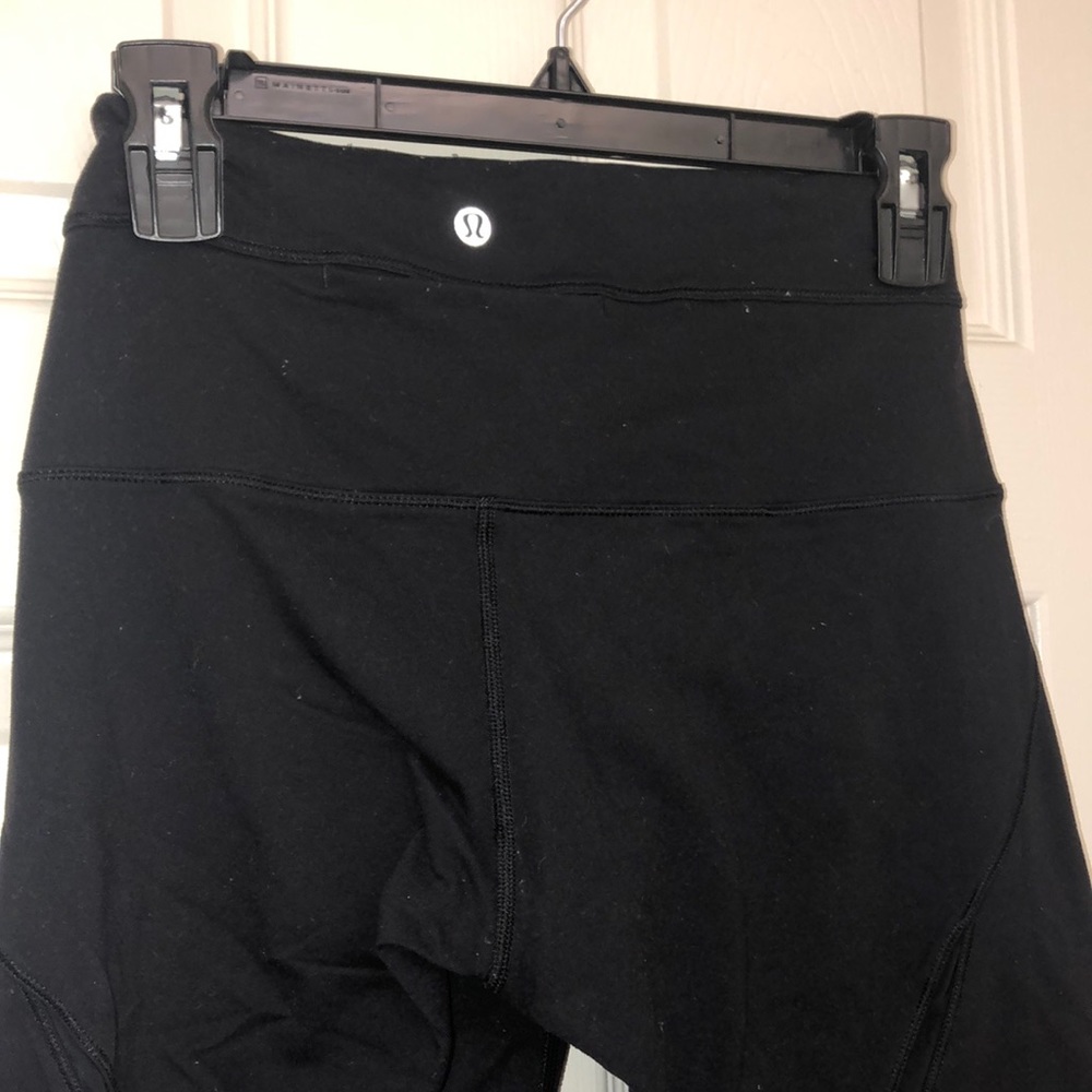 Black High-rise Cropped Lululemons